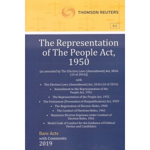 Thomson Reuters The Representation of the People Act, 1950 [Bare Acts with Comment]